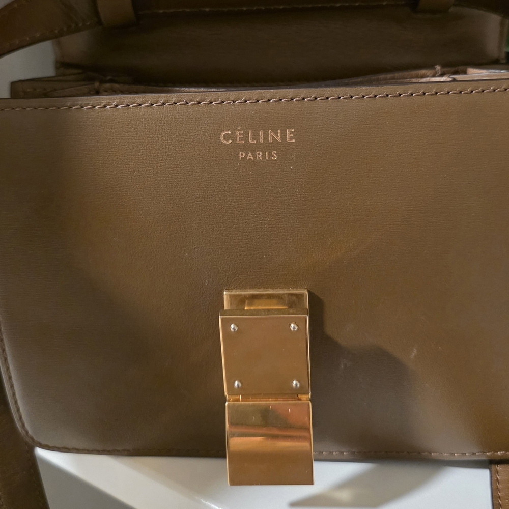 Celine Brown Leather Crossbody Bag - Picture 4 of 6